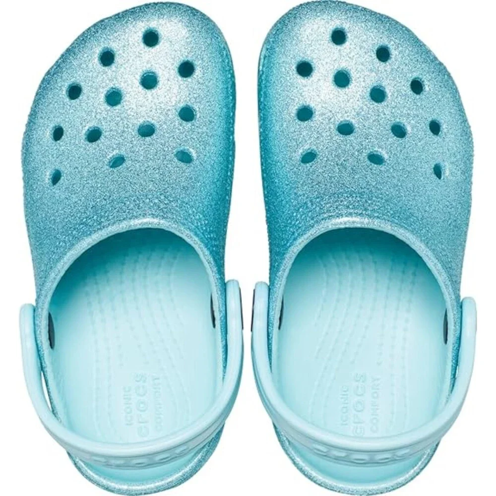 Crocs Classic 206992-461 Clogs Toddler 5 Pure Water Glitter Comfort Shoe KFC1046